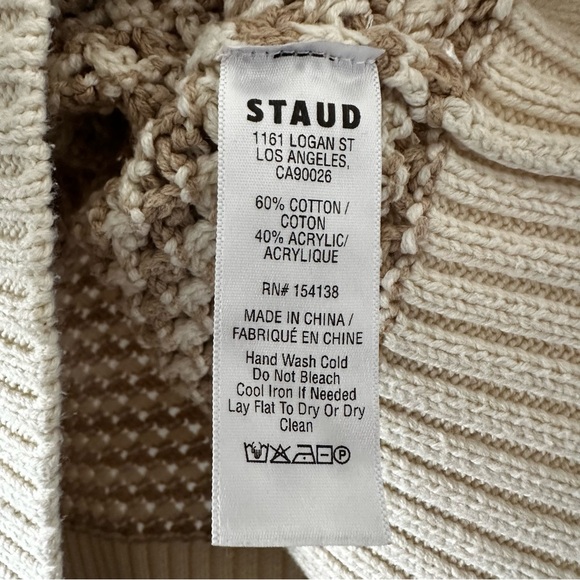 STAUD Cropped Hampton Sweater - Picture 4 of 4
